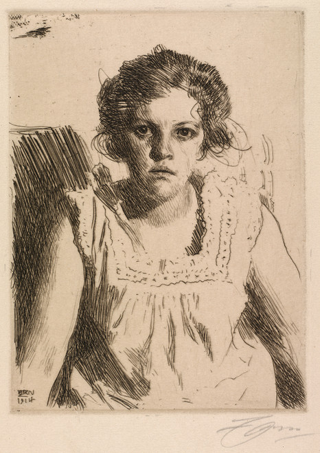 Gallery Edition study of Anders Zorn's Frida.