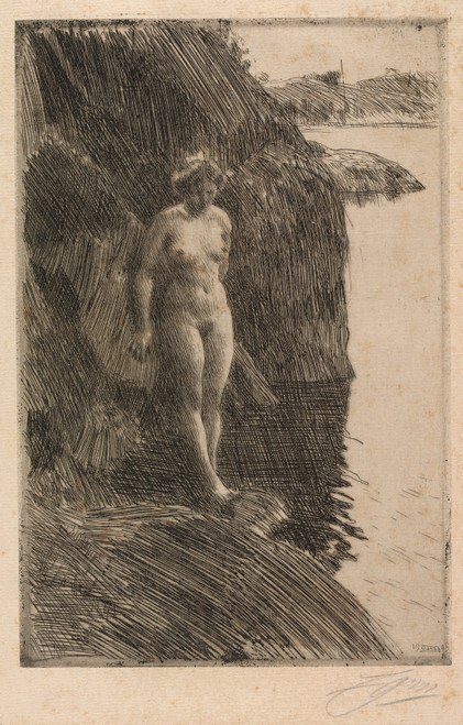 Gallery Edition study of Anders Zorn's Precipice.