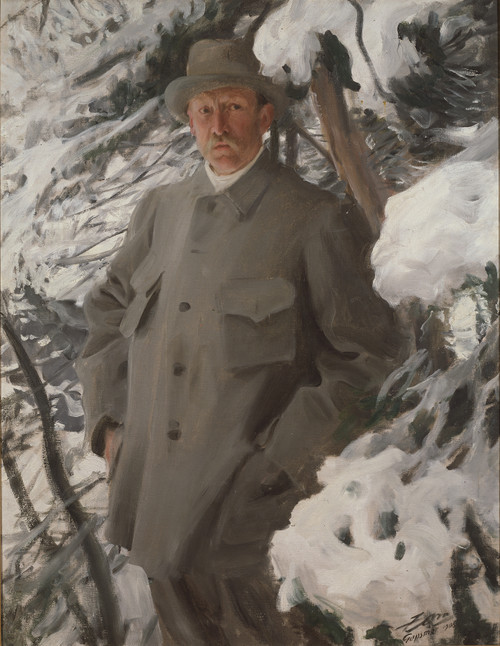 Gallery Edition study of Anders Zorn's The Painter Bruno Liljefors.