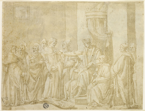 Gallery Edition study of Andrea Boscoli's Saints Peter and Paul Disputing with Simon Magus before Nero.