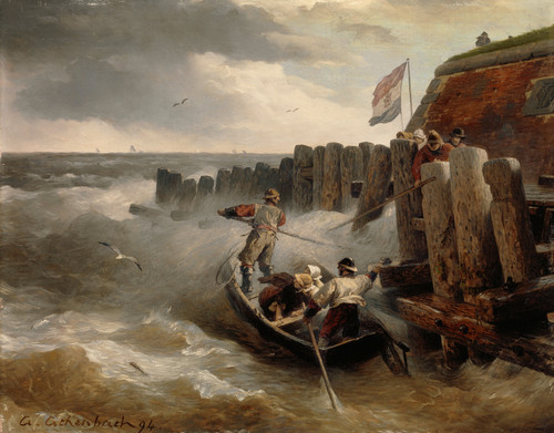 Gallery Edition study of Andreas Achenbach's Seascape.