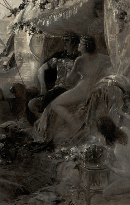 Gallery Edition study of André Castaigne's Antony and Cleopatra.