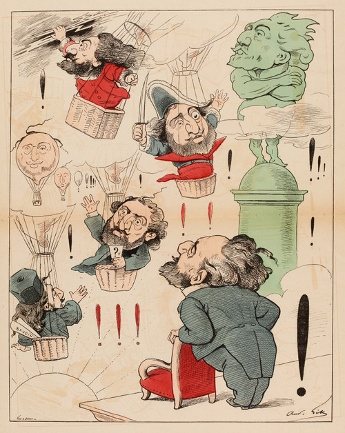 Gallery Edition study of André Gill's Léon Gambetta.