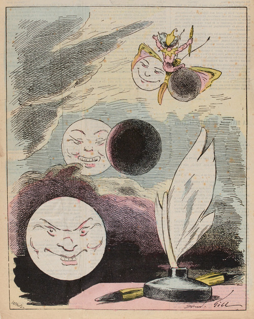 Gallery Edition study of André Gill's Les métamorphoses de l’Eclipse.