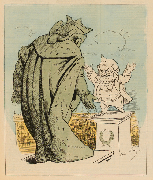 Gallery Edition study of André Gill's Les statues de Nancy.