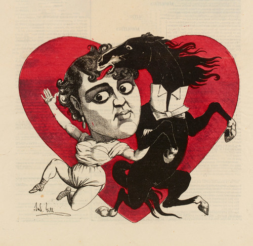 Gallery Edition study of André Gill's Miss dada menken.