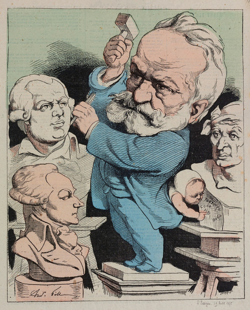 Gallery Edition study of André Gill's Victor Hugo.