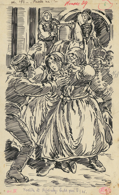 Gallery Edition study of Andrej Kováčik's 6.- Únos.