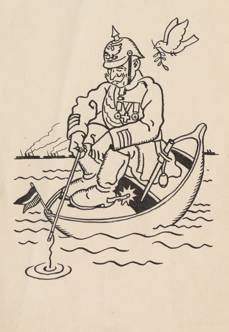 Gallery Edition study of Andrej Kováčik's Satirical Drawing III..