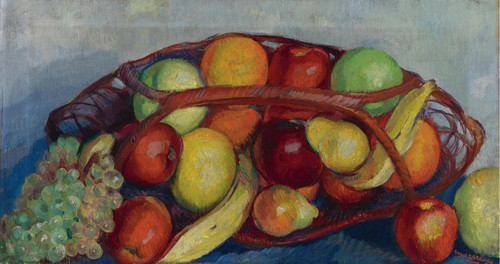 Gallery Edition study of Ángel Zárraga's Bodegón con fruta.