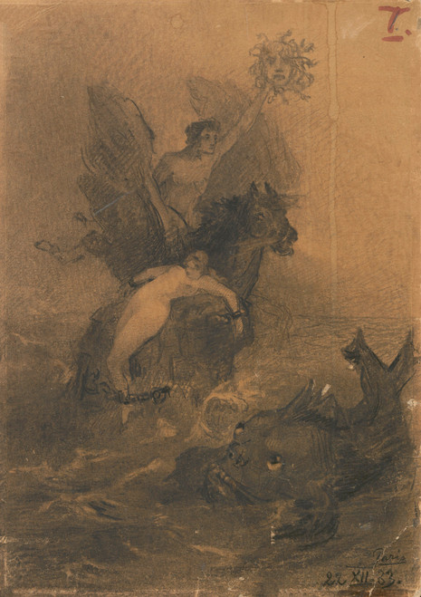 Gallery Edition study of Anna Bilińska-Bohdanowicz's Perseus Liberating Andromeda.