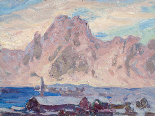 Gallery Edition study of Anna Boberg's Lofoten in Violet. Study.