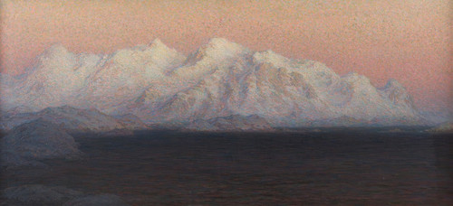 Gallery Edition study of Anna Boberg's Mountains. Study from North Norway.