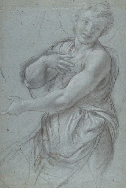 Gallery Edition study of Annibale Carracci's Study for an Angel.