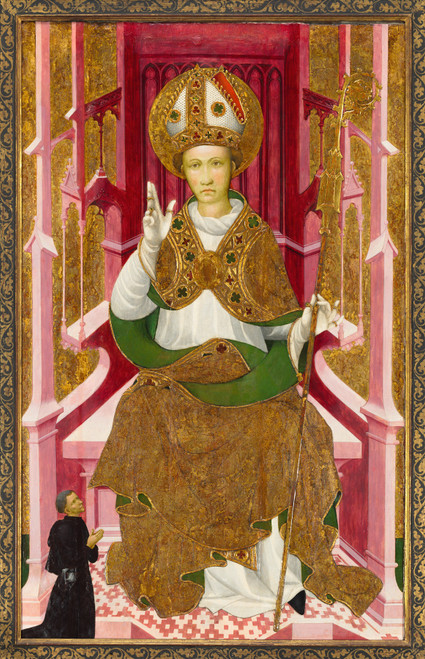Gallery Edition study of Anonymous's A Bishop Saint with a Donor.