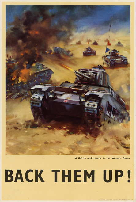 Gallery Edition study of Anonymous's A British Tank Attack in the Western Desert – Back Them Up!.