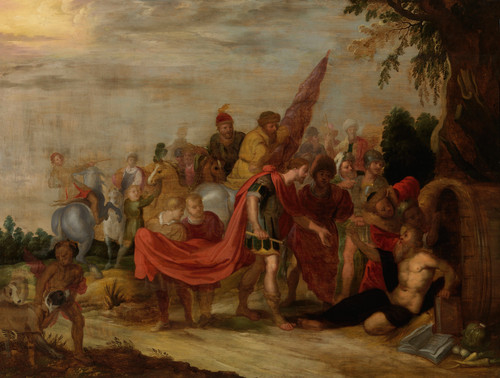 Gallery Edition study of Anonymous's Alexander and Diogenes.