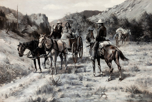 Gallery Edition study of Anonymous's An Encounter on the Trail.