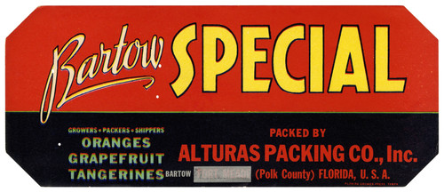Gallery Edition study of Anonymous's Bartow Special Citrus Label.