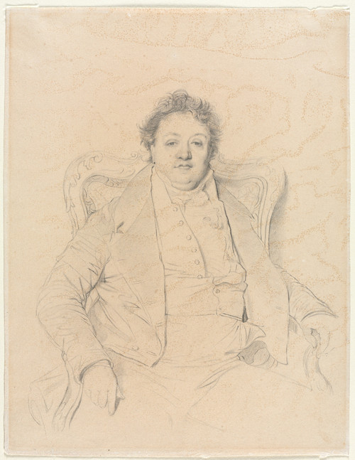 Gallery Edition study of Anonymous's Charles Thévenin, after Ingres.