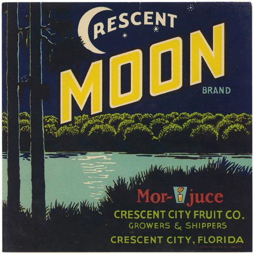 Gallery Edition study of Anonymous's Crescent Moon Brand Fruit Label.