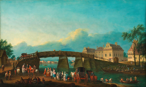 Gallery Edition study of Anonymous's Die alte Augartenbrücke.