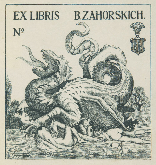 Gallery Edition study of Anonymous's Ekslibris B. Zahorskich.