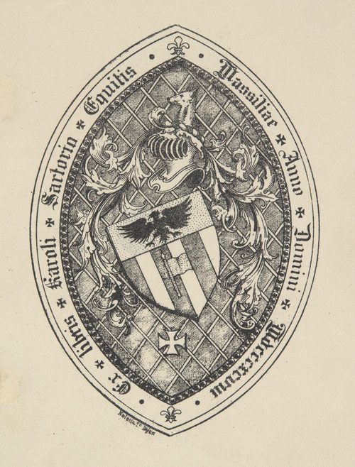 Gallery Edition study of Anonymous's Ekslibris Karoli Sartorio.