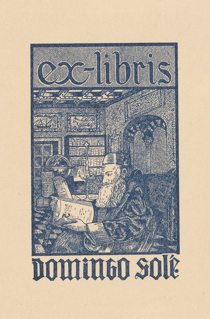Gallery Edition study of Anonymous's Ex libris van Domingo Solé.