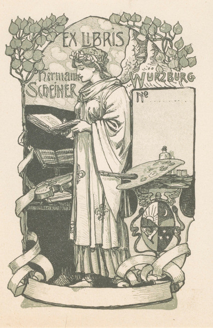 Gallery Edition study of Anonymous's Ex libris van Hermann Scheiner.