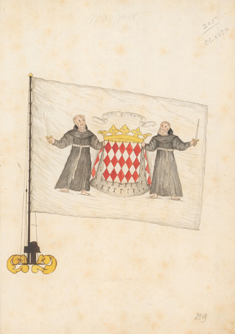 Gallery Edition study of Anonymous's Flag of Monaco.