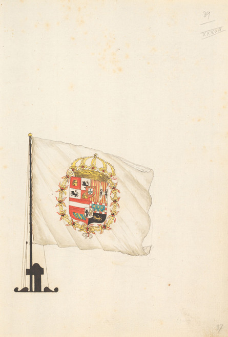 Gallery Edition study of Anonymous's Flag of Spain.