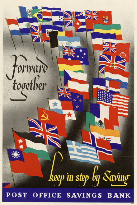 Gallery Edition study of Anonymous's Forward Together – Keep in Step by Saving – Post Office Savings Bank.