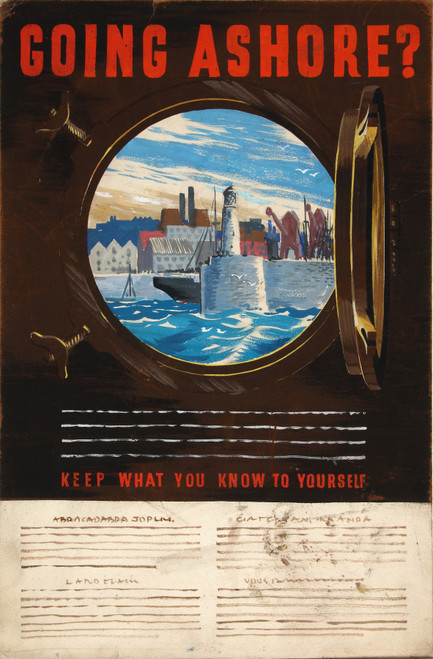 Gallery Edition study of Anonymous's Going ashore. Keep what you know to yourself.