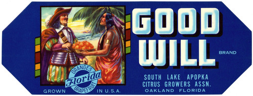 Gallery Edition study of Anonymous's Good Will Brand Citrus Label.