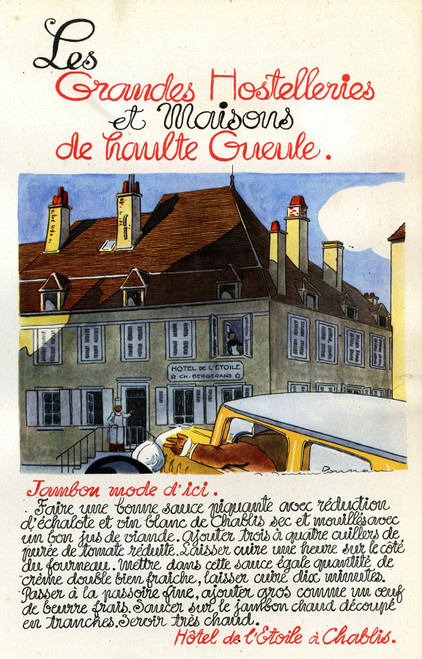 Gallery Edition study of Anonymous's Hôtel de l’étoile à Chablis.