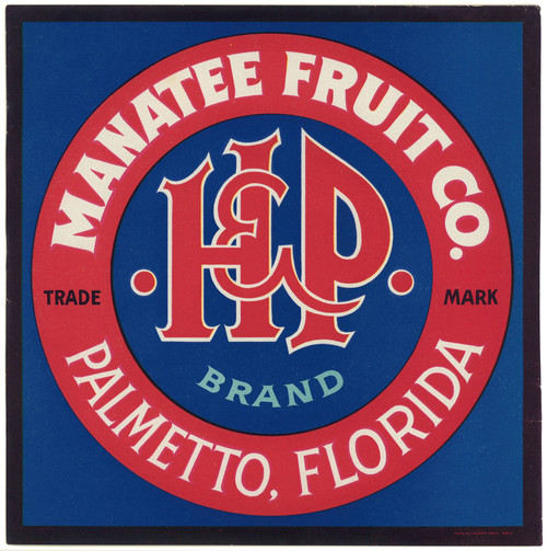 Gallery Edition study of Anonymous's H & P Brand Fruit Label.