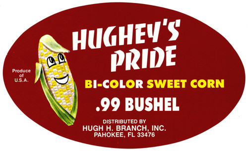 Gallery Edition study of Anonymous's Hugheys Pride Bi-Color Sweet Corn Label.