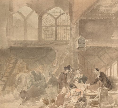 Gallery Edition study of Anonymous's Interior of an Inn.
