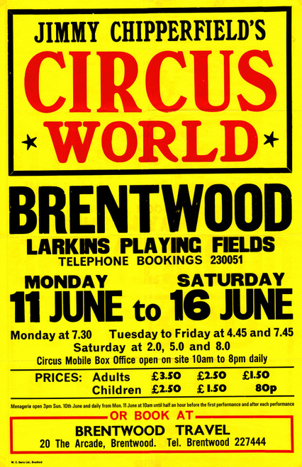 Gallery Edition study of Anonymous's Jimmy Chipperfield’s Circus World.