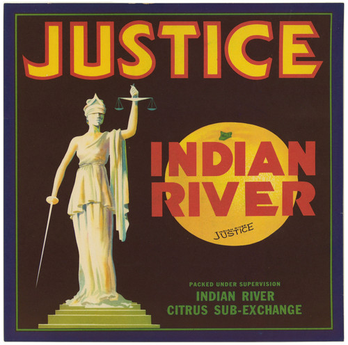 Gallery Edition study of Anonymous's Justice Citrus Label.