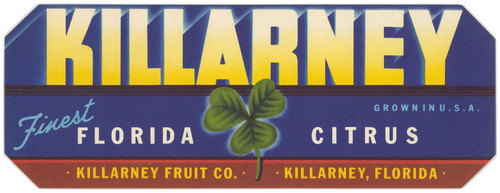 Gallery Edition study of Anonymous's Killarney Citrus Label.
