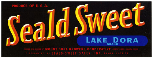 Gallery Edition study of Anonymous's Lake Dora Brand Citrus Label.