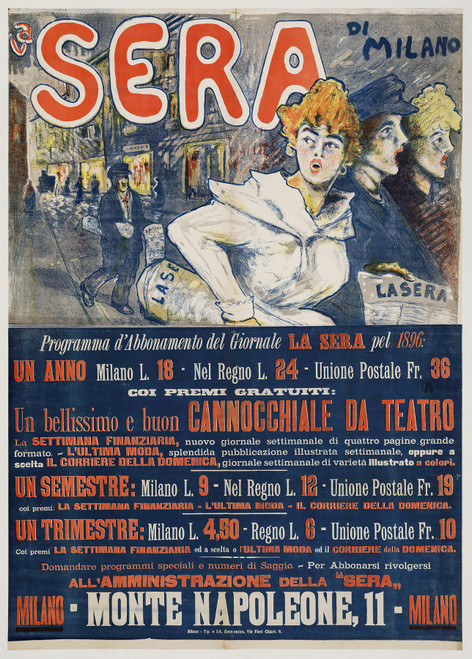 Gallery Edition study of Anonymous's La Sera Di Milano.