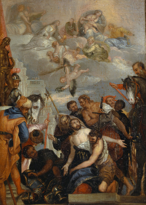 Gallery Edition study of Anonymous's Martyrdom of Saint George.