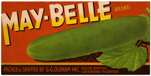 Gallery Edition study of Anonymous's May-Belle Brand Vegetable Label.