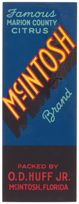 Gallery Edition study of Anonymous's McIntosh Brand Citrus Label.