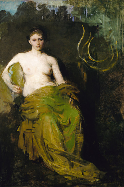 Gallery Edition study of Abbott Handerson Thayer's Half Draped Figure.