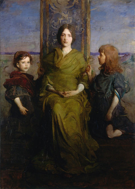 Gallery Edition study of Abbott Handerson Thayer's Virgin Enthroned.