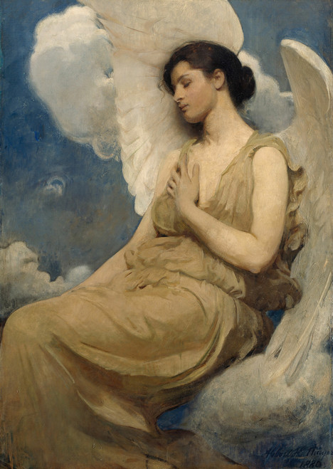 Gallery Edition study of Abbott Handerson Thayer's Winged Figure.